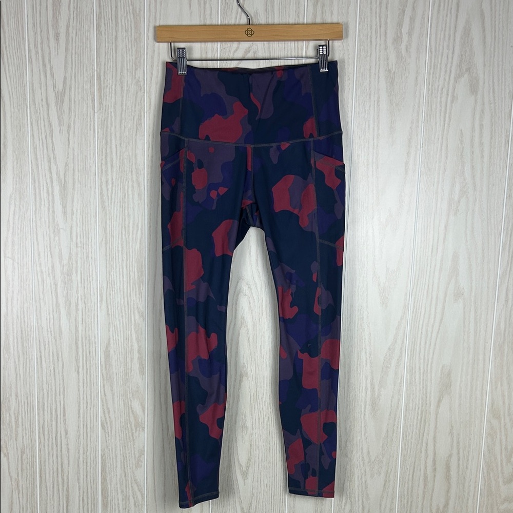 Alexo Athletica Women's Purple and Pink Camo High Waisted Leggings, M